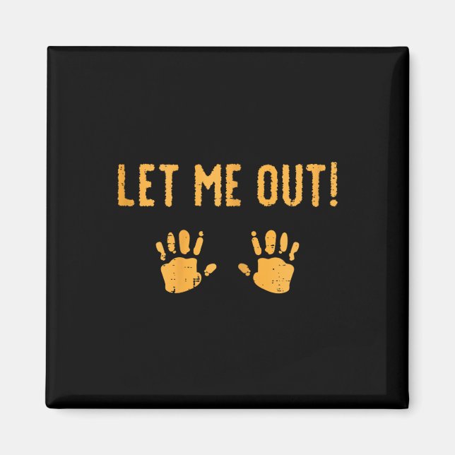 Låt mig lämna Baby Costume Halloween Magnet (Framsidan)