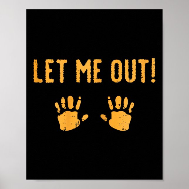 Låt mig lämna Baby Costume Halloween Poster (Framsidan)