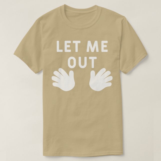 Låt mig lämna meddelandet om den Gravid som jag kä T Shirt (Design framsida)
