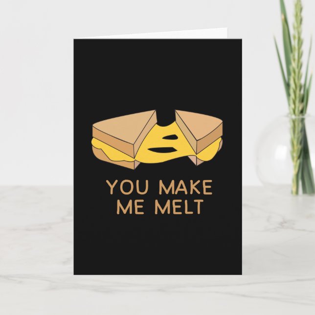 Låt mig Melt Funny Ord Game Sandwich Kort (Framsida)