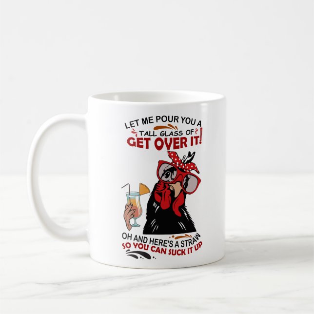 LÅT MIG PÅSKYNDA DIG EN TALL GLAS AV HÄMTA KVICKER KAFFEMUGG (Vänster)