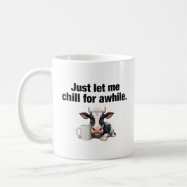 Låt mig prata lite. Funny Cow Kaffemugg