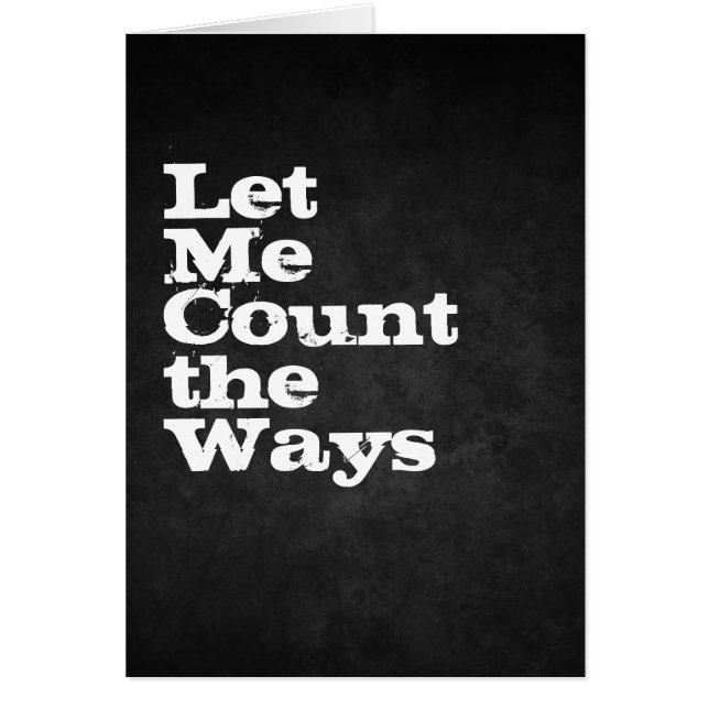 Låt mig räkna hälsningskort (Framsidan)