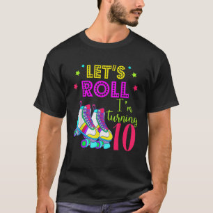 Låt mig rulla 10 Shirt Roller Skate 10 Bi T