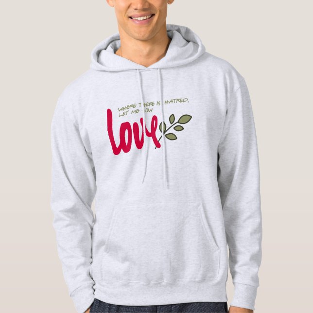 Låt mig så kärlek hoodie (Framsida)