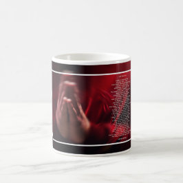 Låt mig se - att be händer kaffemugg