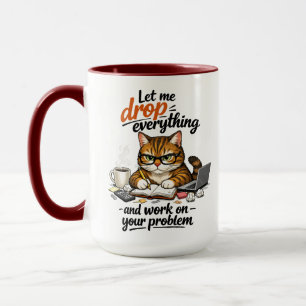 Låt mig släppa allt Katt Mugg