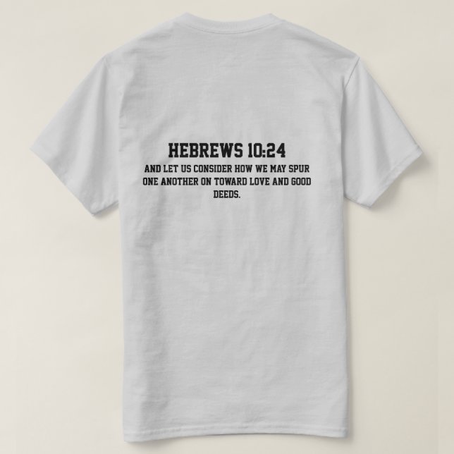 Låt mig sporra dig T-shirt (Design baksida)