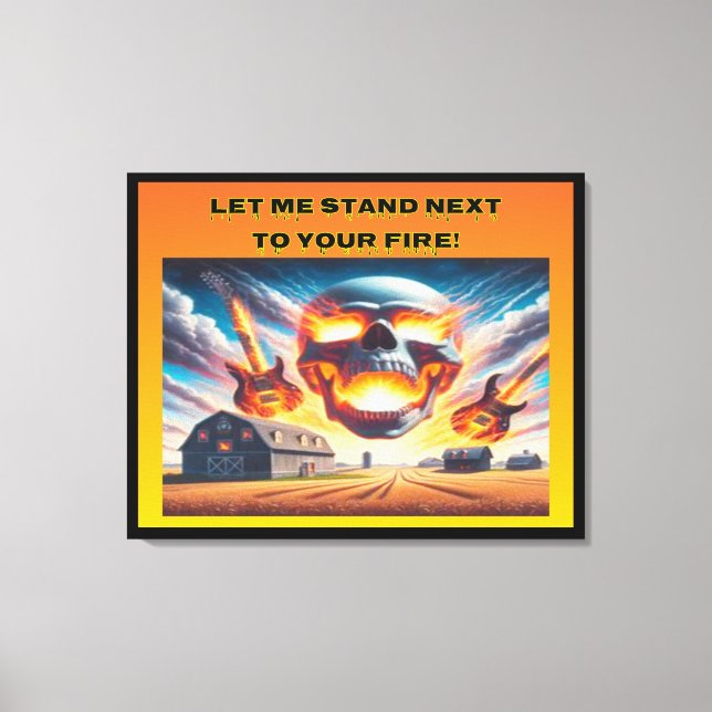 Låt mig stå.. canvastryck (Framsida)