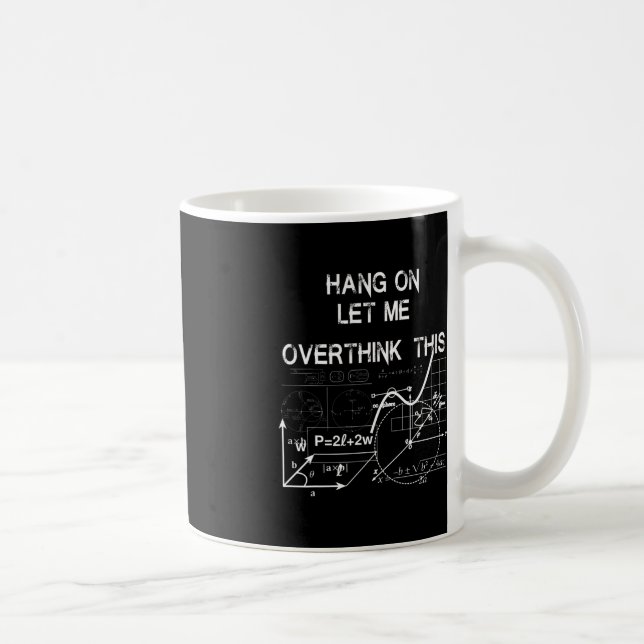 Låt mig tänka över back to school Math Kaffemugg (Höger)