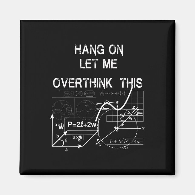 Låt mig tänka över back to school Math Magnet (Framsidan)