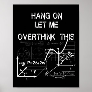 Låt mig tänka över back to school Math Poster