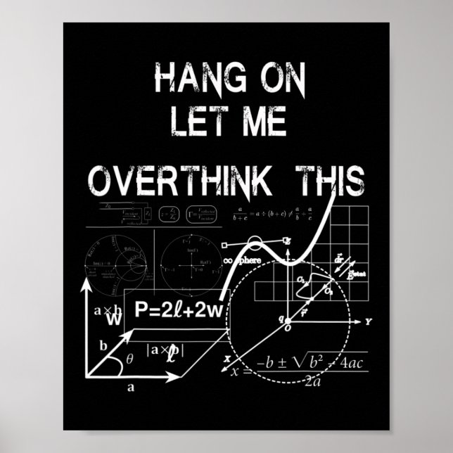 Låt mig tänka över back to school Math Poster (Framsidan)