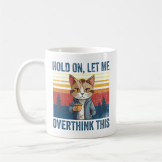 Låt mig tänka över den här kaffekatsen. kaffemugg