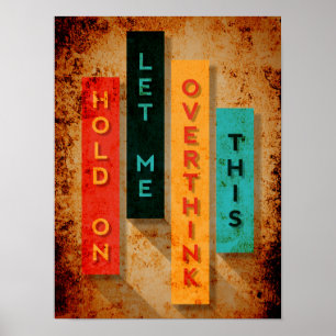 Låt mig tänka över den här typografin poster