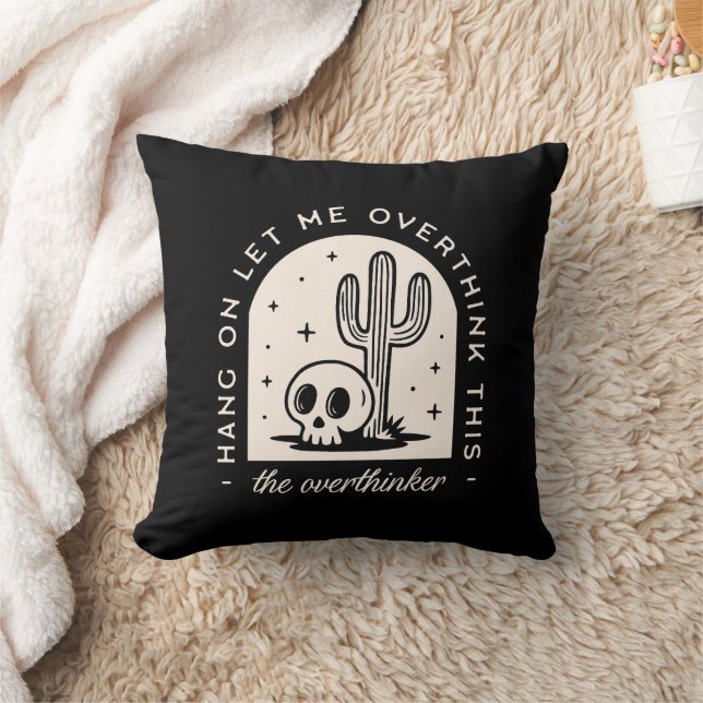 Låt mig tänka över det här övertänkandet kudde (Filt)