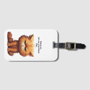 Låt mig tänka över katten. bagagebricka