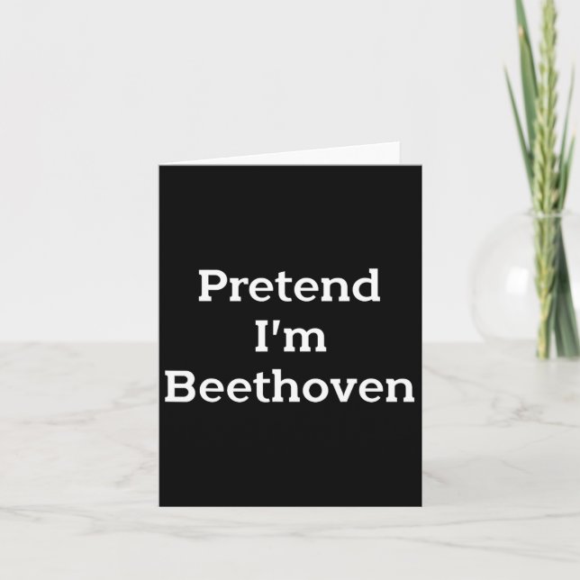 Låt mig vara Beethoven Kostym Rollig Musik Hallowe Kort (Framsida)
