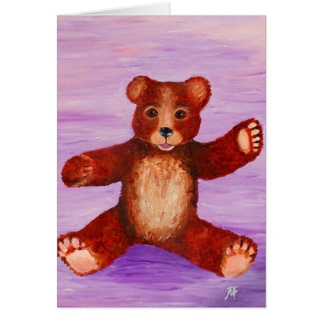 Låt mig vara din nalle hälsningskort (Framsidan)