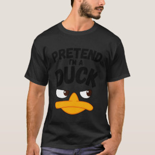 Låt mig vara en anka Rollig Halloween-kostym Lat o T Shirt