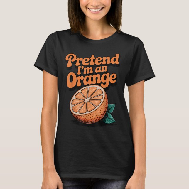 Låt mig vara en apelsin  t shirt (Framsida)