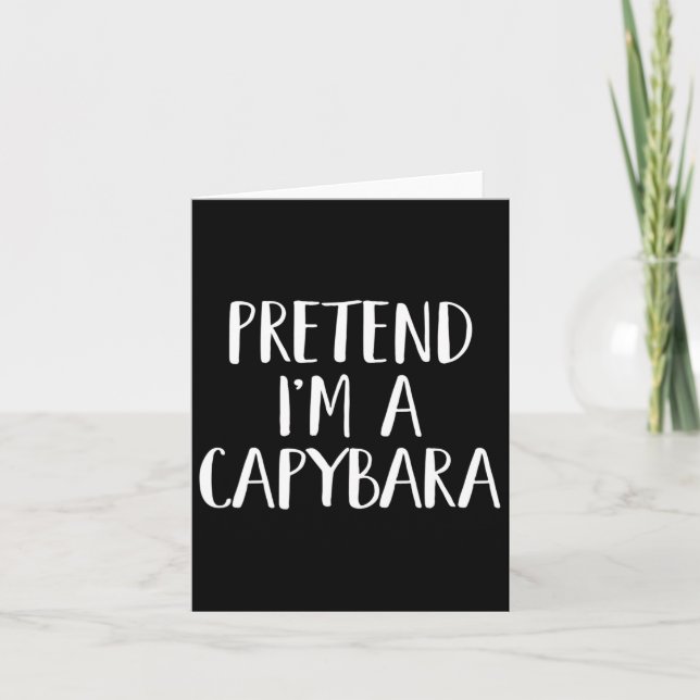 Låt mig vara en Capyra-kostym Rolig Halloweenfest  Kort (Framsida)