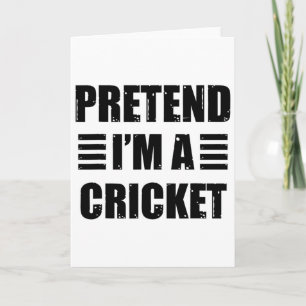 Låt mig vara en cricket Lat rolig enkel Halloween  Kort