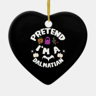 Låt mig vara en dalmatiner Halloween-kostymgåva Julgransprydnad Keramik