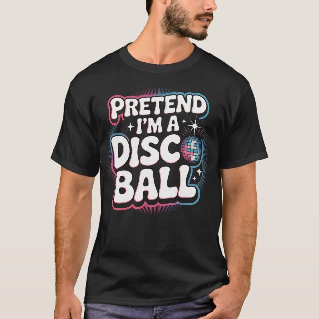 Låt mig vara en diskokula t shirt (Framsida)