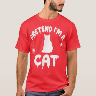 Låt mig vara en enkel skojig randig kattunge  t shirt