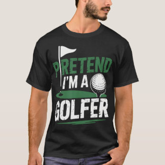 Låt mig vara en golfspelare och golfare t shirt