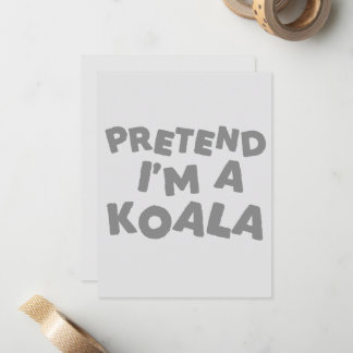 Låt mig vara en koala Rolig Halloweenidé Anteckningskort