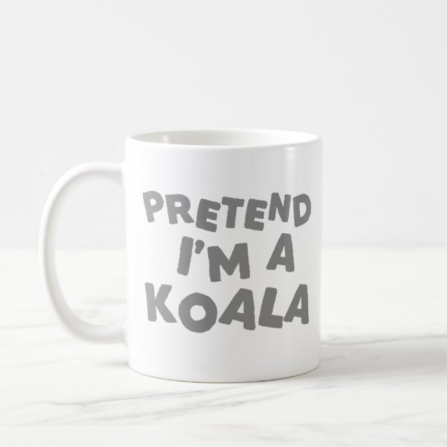Låt mig vara en koala Rolig Halloweenidé Kaffemugg (Vänster)