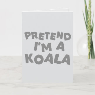 Låt mig vara en koala Rolig Halloweenidé Kort