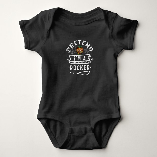 Låt mig vara en rockare Roligt Halloween kostym pr T Shirt (Framsida)