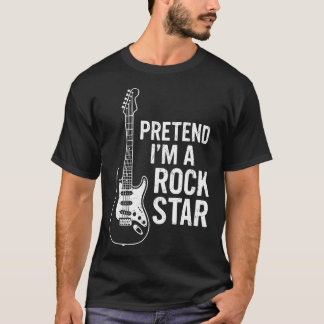 Låt mig vara en rockstjärna Lätt Halloween Enkelt T Shirt
