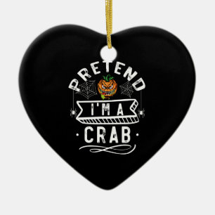 Låt mig vara en rolig Halloweenpresent Julgransprydnad Keramik