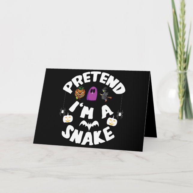 Låt mig vara en rolig Halloweenpresent Kort (Framsida)