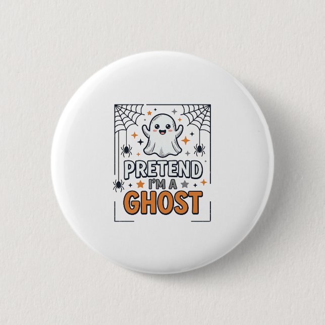 Låt Mig Vara En Spök Cute Halloween Knapp (Framsida)