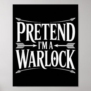 Låt mig vara en trollkarl fantasy magi trollkarl r poster