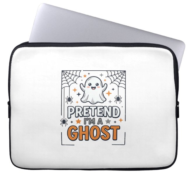 Låt Mig Vara Ett Spöke Sött Halloween Laptop Fodral (Framsidan)