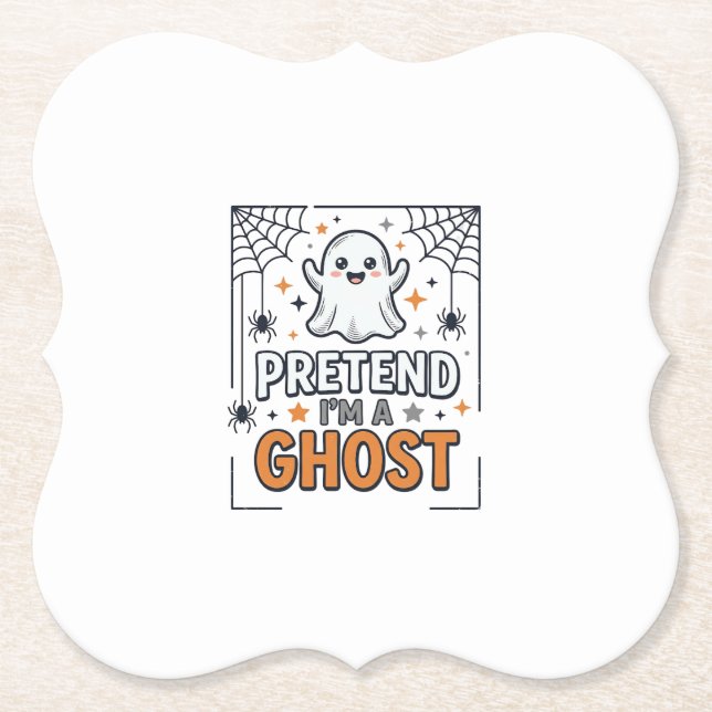 Låt Mig Vara Ett Spöke Sött Halloween Underlägg Papper (Framsida)