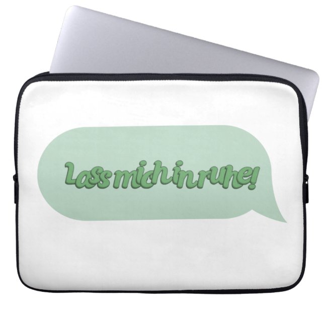 Låt mig vara i fred! laptop fodral (Framsidan)