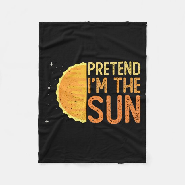Låt Mig Vara Solen - Sol Solsystemet Stjärna Fleecefilt (Framsidan)
