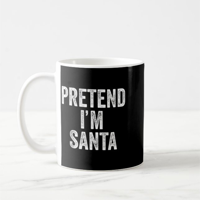 Låt mig vara Tomte Klaus Roligt julkläder present Kaffemugg (Vänster)