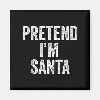 Låt mig vara Tomte Klaus Roligt juloutfit present Magnet
