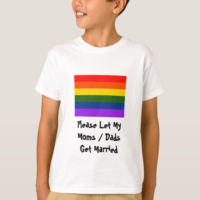 Låt min mammor pappor gifta sig tee (Framsida)