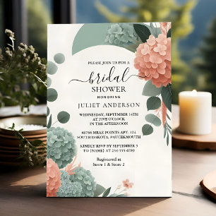 Låt Möhippan för Peach Mint Moss Sage Grönt Inbjudningar