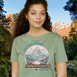 Låt Music Äventyr börja skjorta T Shirt