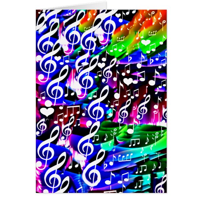 Låt musiken leva_ hälsningskort (Framsidan)